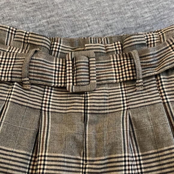 Plaid belted trousers - Picture 3 of 5